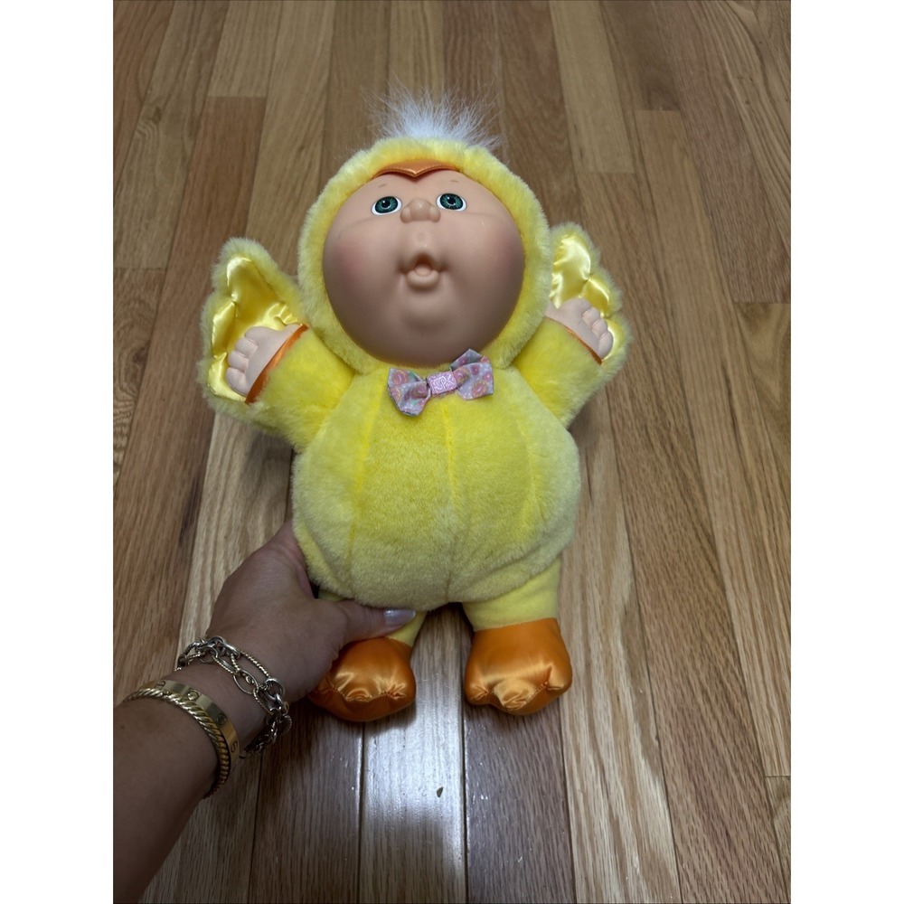Cabbage Patch Kids Cuties Yellow Chick Plush Doll Blue Eyes 9‎ Inch Toy